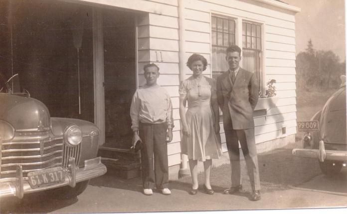 Samuel, Ada and Douglas Denton, 1942. Image courtesy of Neal Denton.